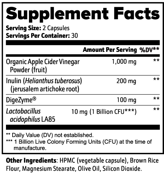 Apple Cider Vinegar Flush Formula
